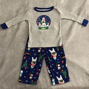 12 month winter themed Cat & Jack pajamas